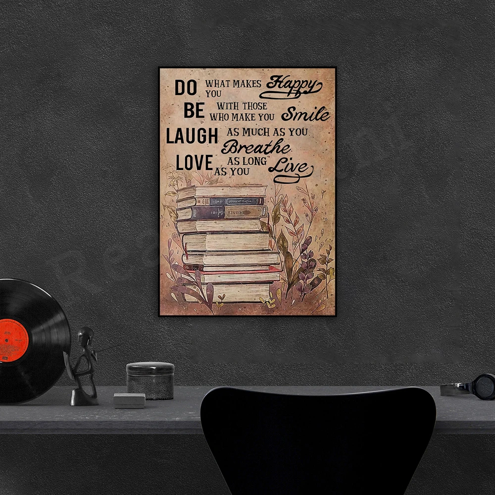 Motivational Library Wall Poster Art