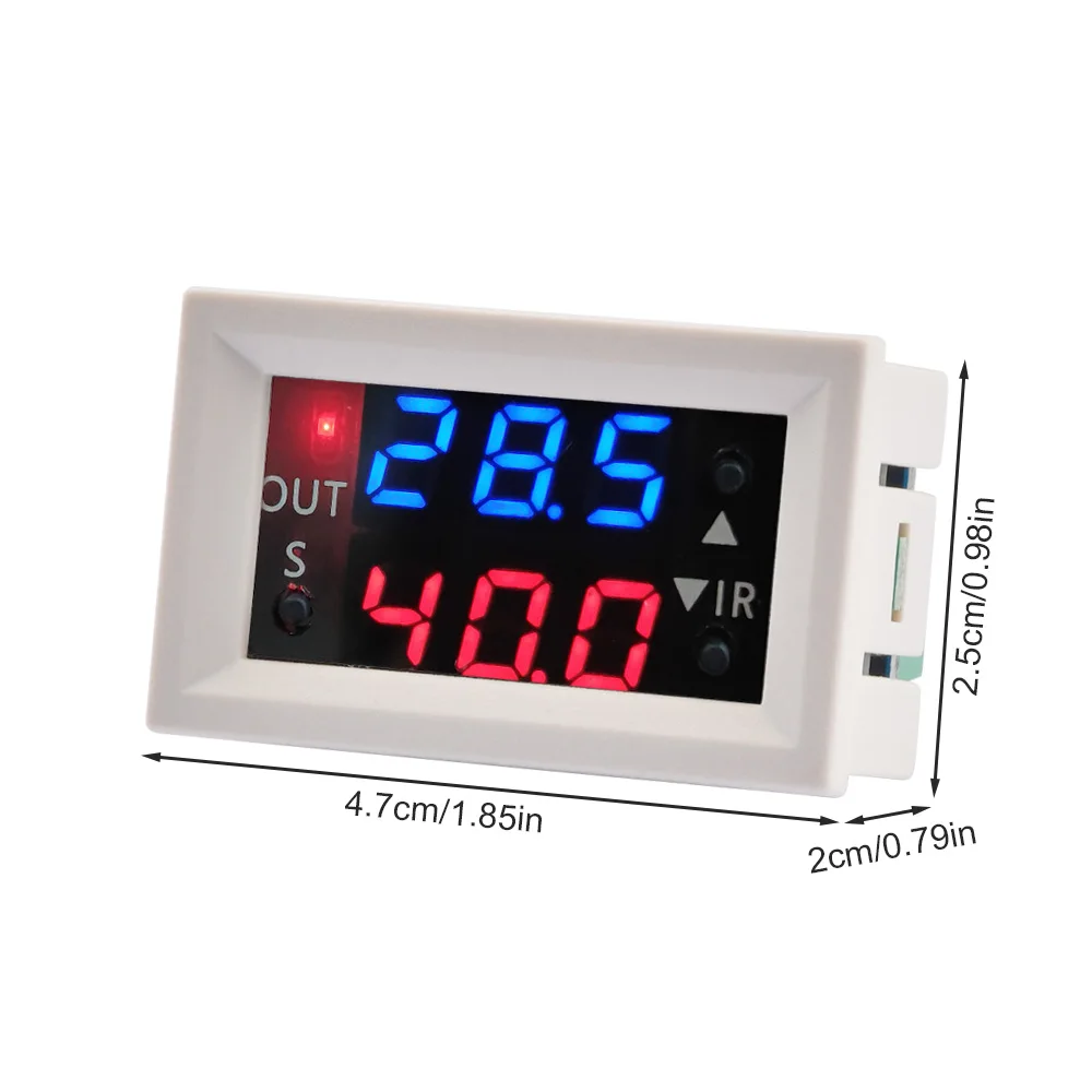 Termostato Digital de CC de 12V, regulador de temperatura, termorregulador, incubadora, 3950 NTC, Sensor, módulo de interruptor de W2401-N