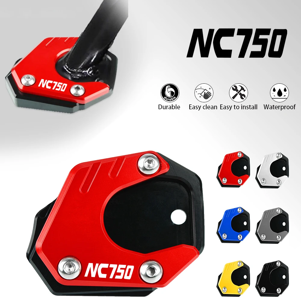 

2024 2023 2022 Motorcycles Accessories Foot Side Stand Enlarger Plate Pad Kickstand Extension For Honda NC 750 S/DCT NC750 2014