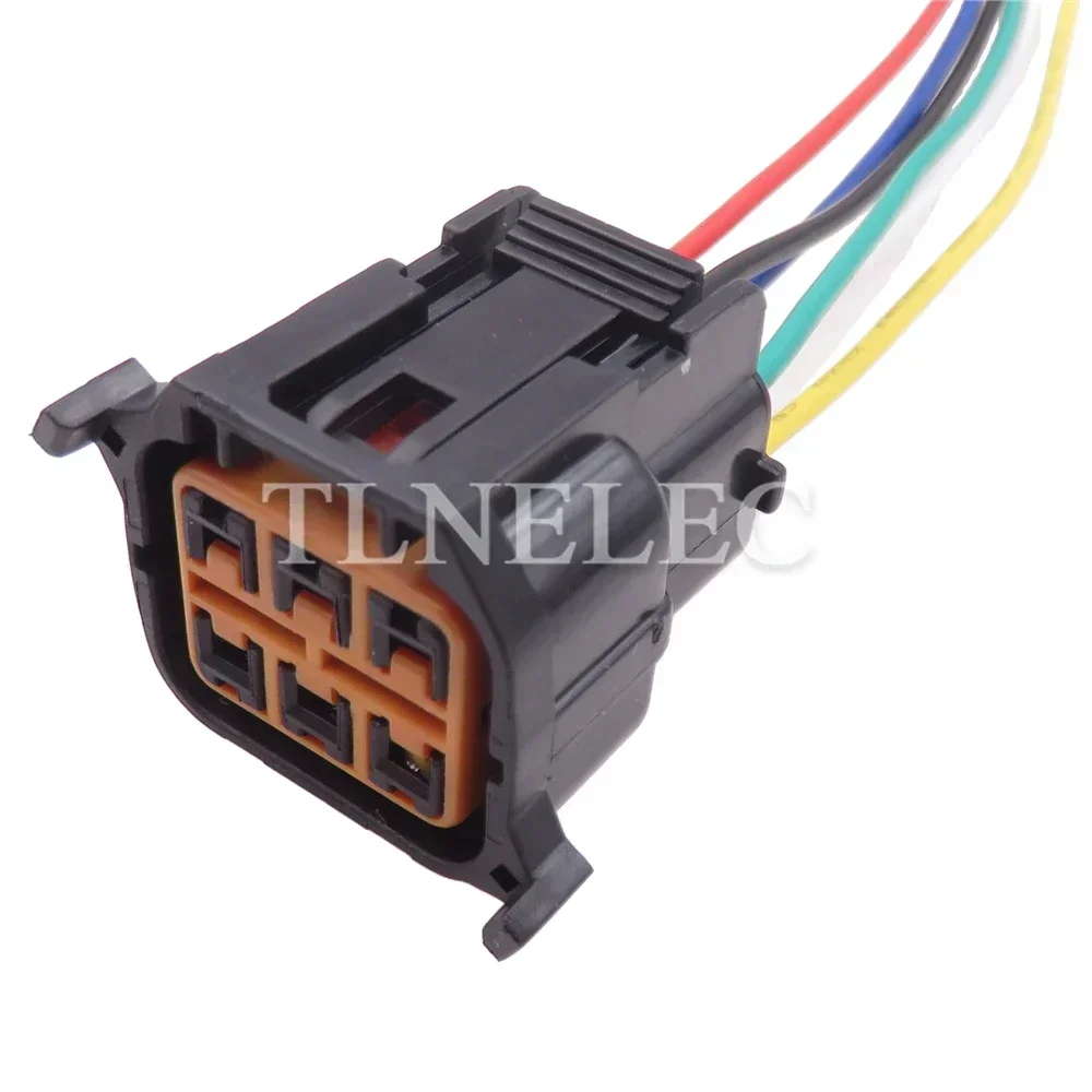 6 Pin Way Automobile Headlight Sealed Connector with Wires Car Wire Harness Sockets For Hyundai KIA HP066-06021