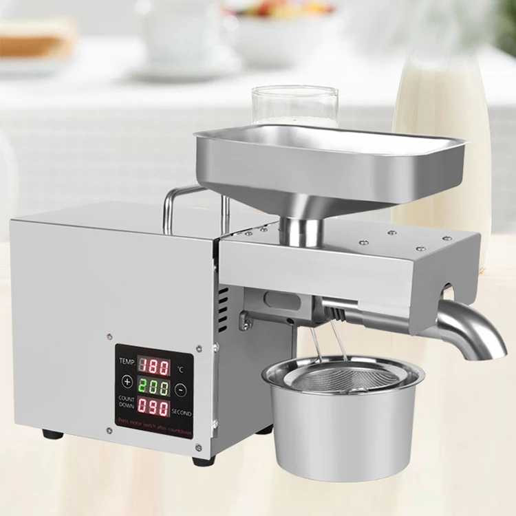 Customized Stainless Steel Sunflower Seed Oil Press Extractor Cooking Oil Making Machine Commercial Oil Processing