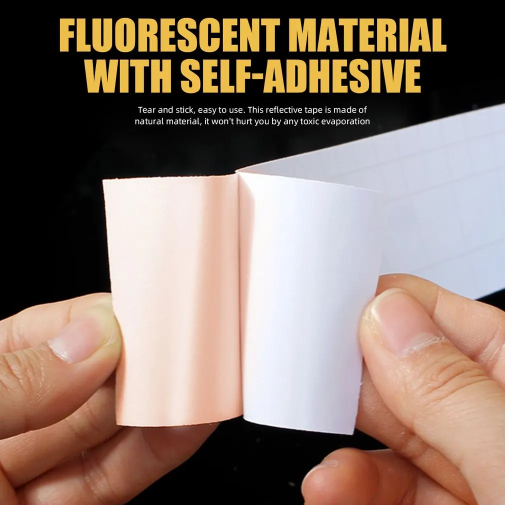 2021 nova pvc reflexivo brilho fita multi-cor auto-adesivo removível fluorescente brilhante escuro impressionante fitas de advertência