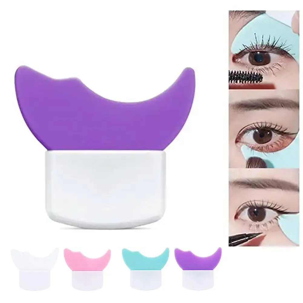 Plantillas auxiliares de silicona para maquillaje de ojos, delineador de ojos agradable para la piel, lápiz labial, ayuda para delineador de ojos, deflector de dibujo, H7H6, 2024