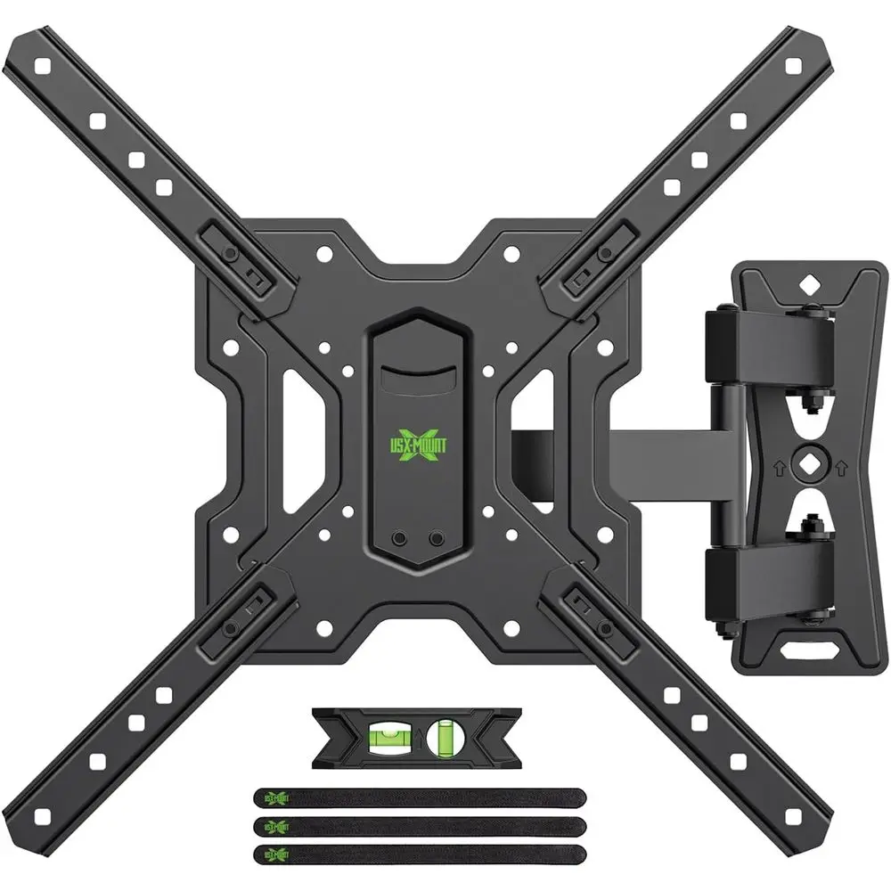 Full Motion TV Mount, Swivel Articulating Tilt TV Wall Mount for 26-65 Inch LED, 4K, Wall Mount Bracket with VESA 400x400mm Up t