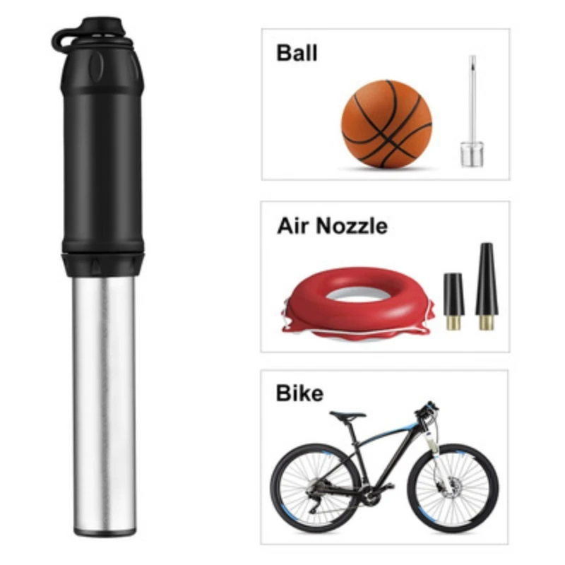 

Motorcycle bicycle high-pressure pump mini pump mountain bike repair tool basketball bicycle portable pump