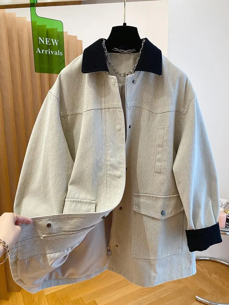 SuperAen 2025 春の新韓国ルーズレースアップファッションブレザー女性のトップブレザー