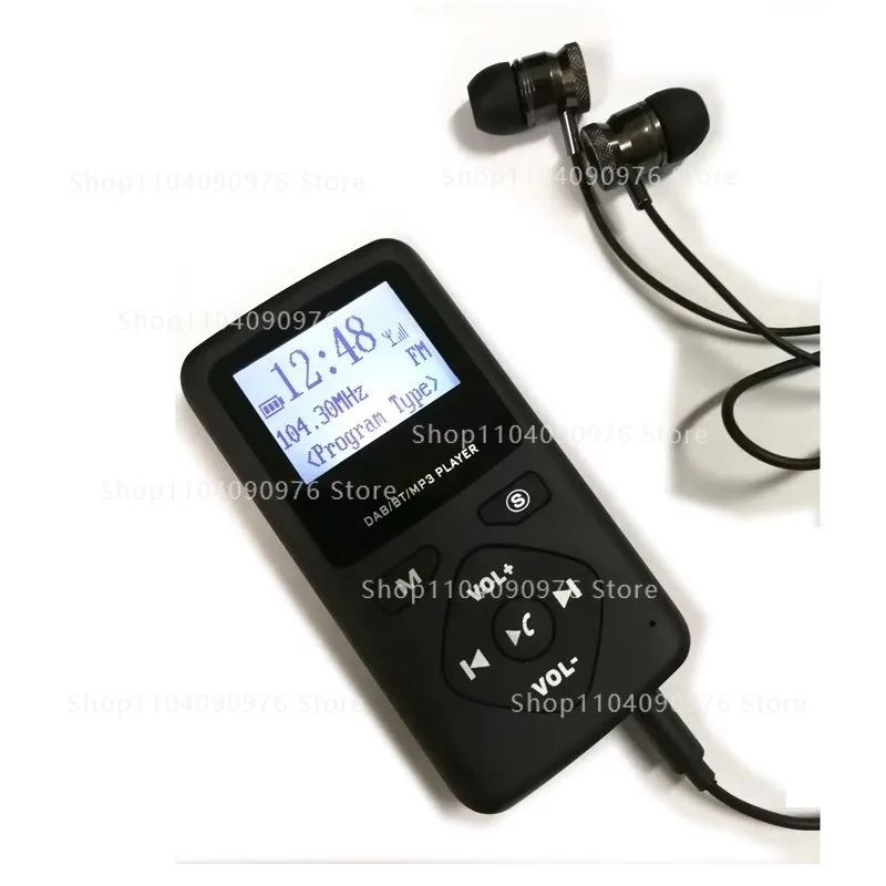 

Pocket FM/DAB radio, LCD screen supports Bluetooth MP3 playback function