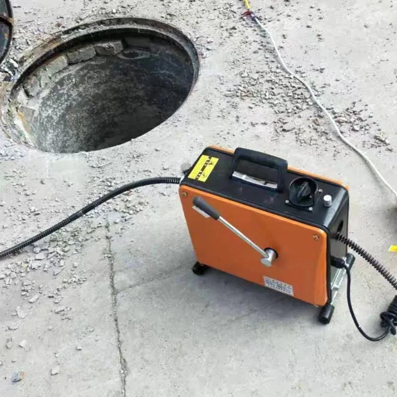 2200W Automatic Pipe Unblocking Machine Household Kitchen Cleaning Dredge Pipe Cleaner Electric Pipe Dredge Machine