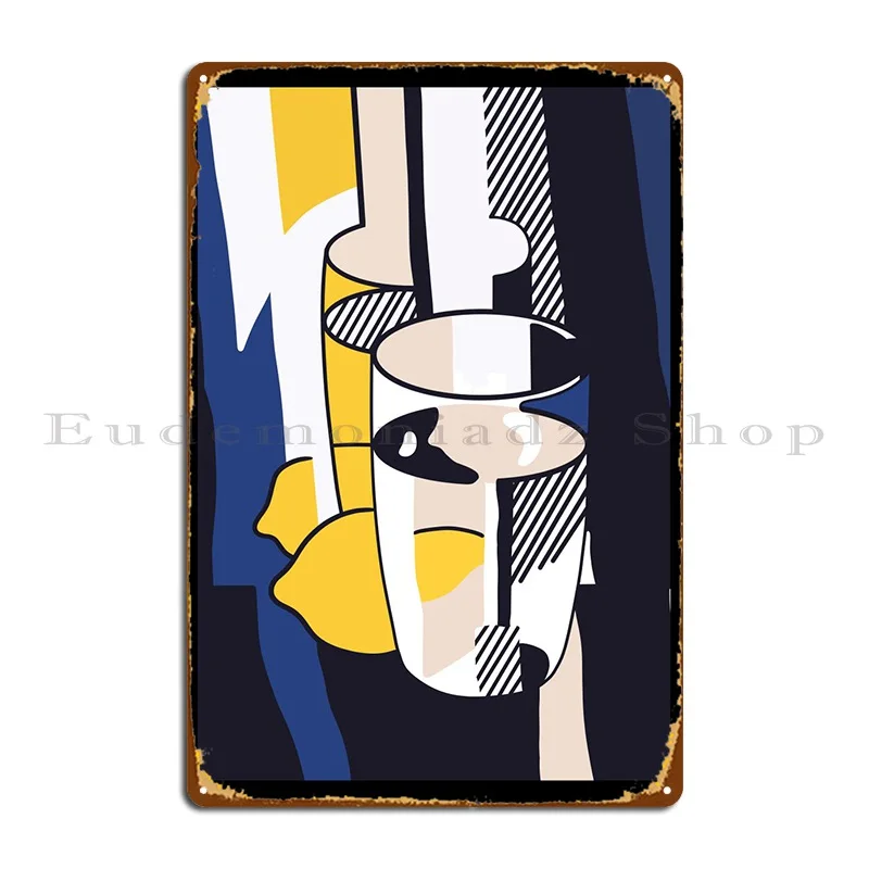 Roy Lichtenstein Metal Plaque Poster Design Retro Create Plates Cinema Tin Sign Poster