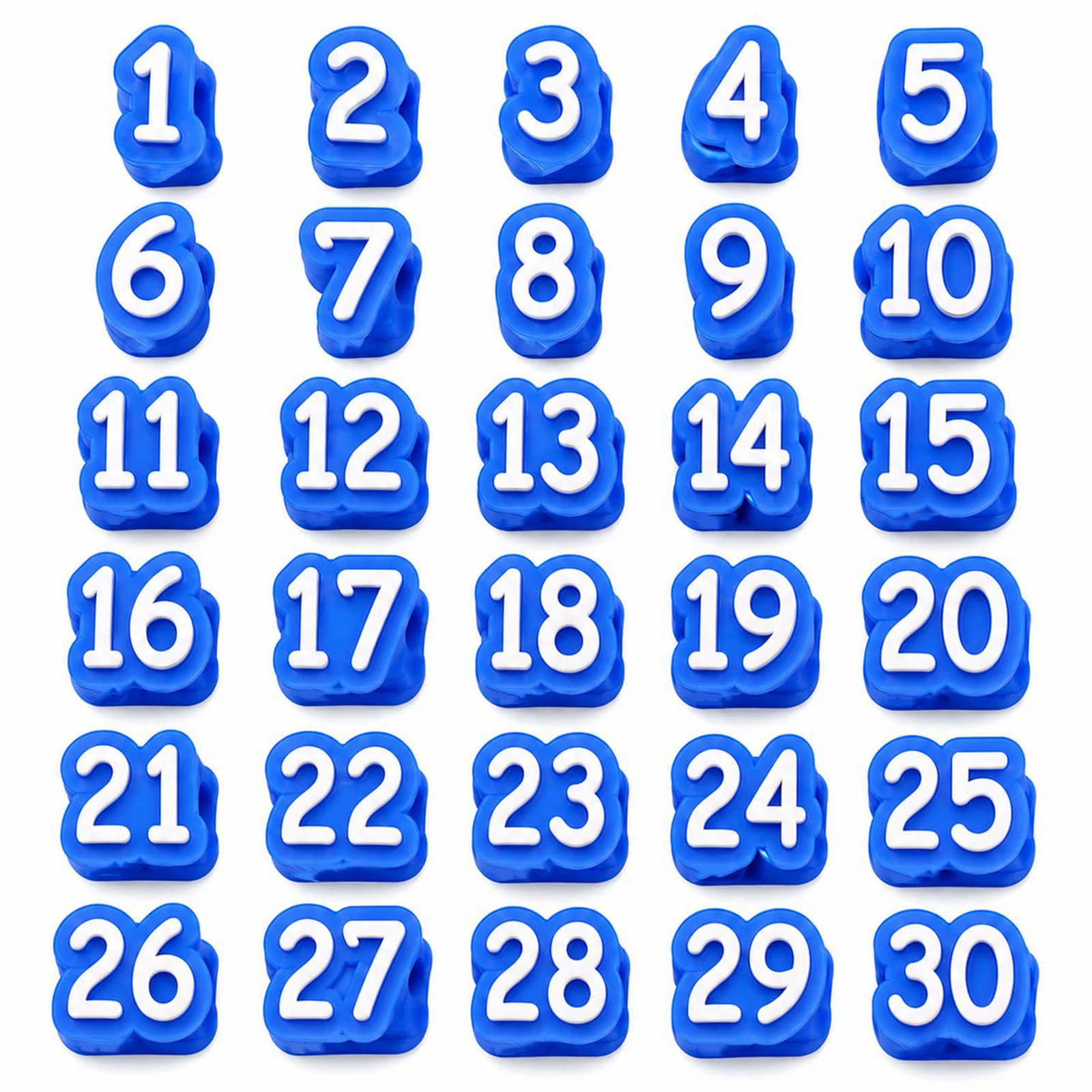 20 Pcs Numbered Pencil Toppers 1-20 Reusable Classroom Pencil Labels for Teachers Pencil Tracking Ma