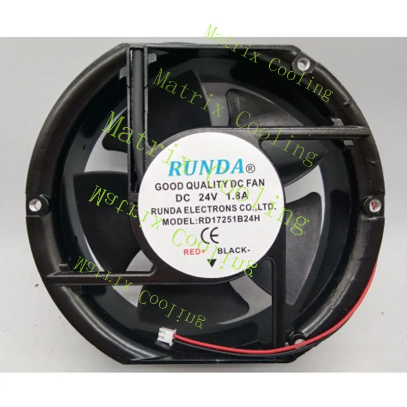 nuevo-ventilador-de-refrigeracion-de-2-cables-runda-rd17251b24h-dc24v-18a