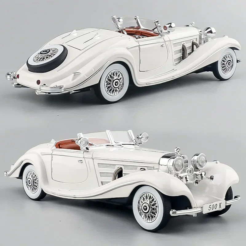 

1:24 500K Retro Car Simulation Alloy Nostalgic Classic Car Car Model Ornaments Toy Car Gifts