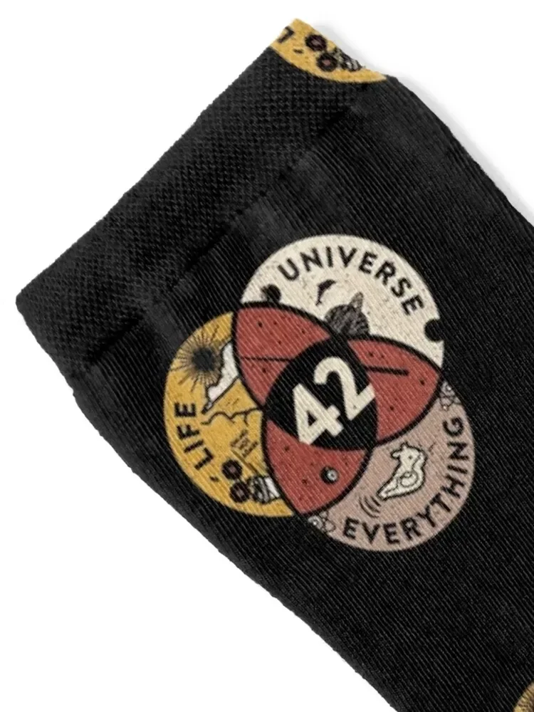 42 The Answer To Life The Universe And Everything T shirt Hitchhikers Guide To The Galaxy 42 Answer Gift Socks