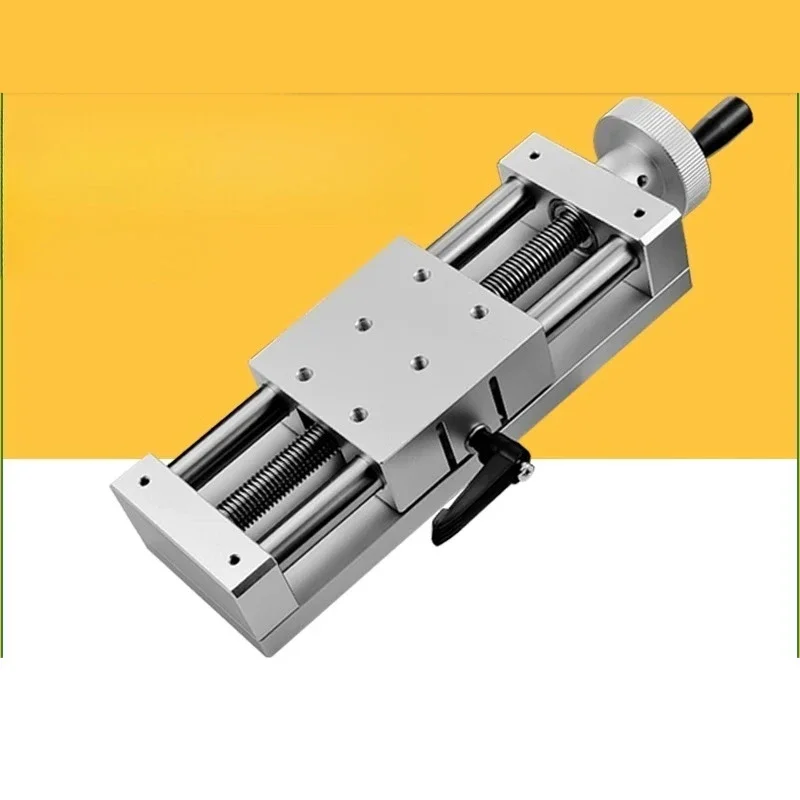 X-axis simple adjustment component, dense trapezoidal screw linear module manual displacement