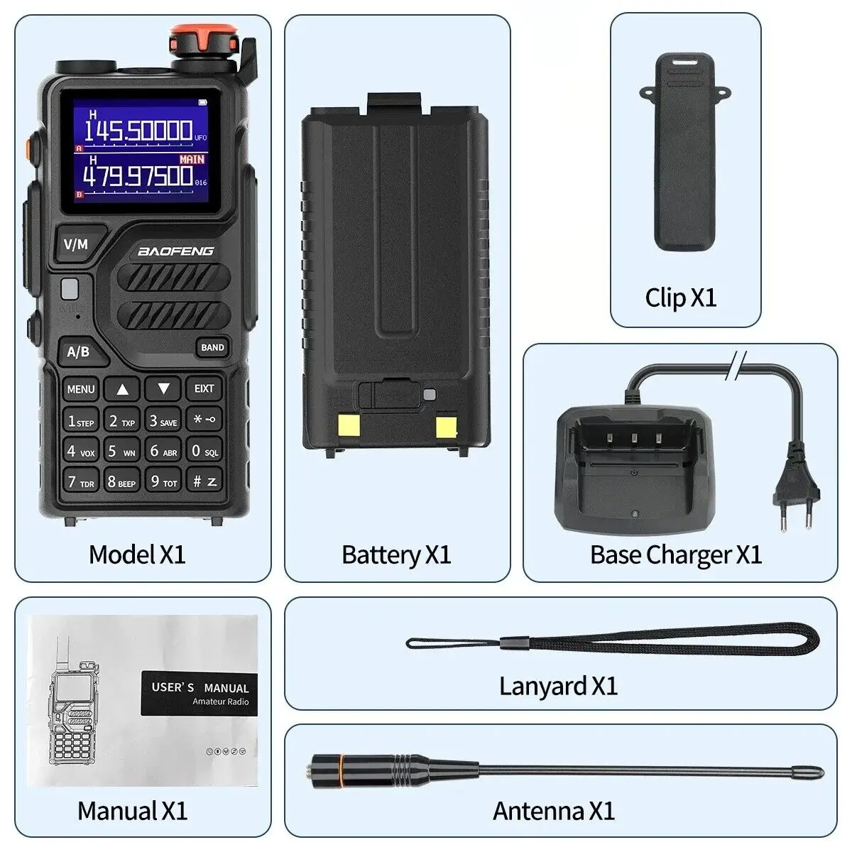 2 uds nuevo BaoFeng UV-K5 Plus Air Band Walkie Talkie 10W frecuencia de copia inalámbrica DTMF Radio bidireccional Ham de largo alcance para acampar