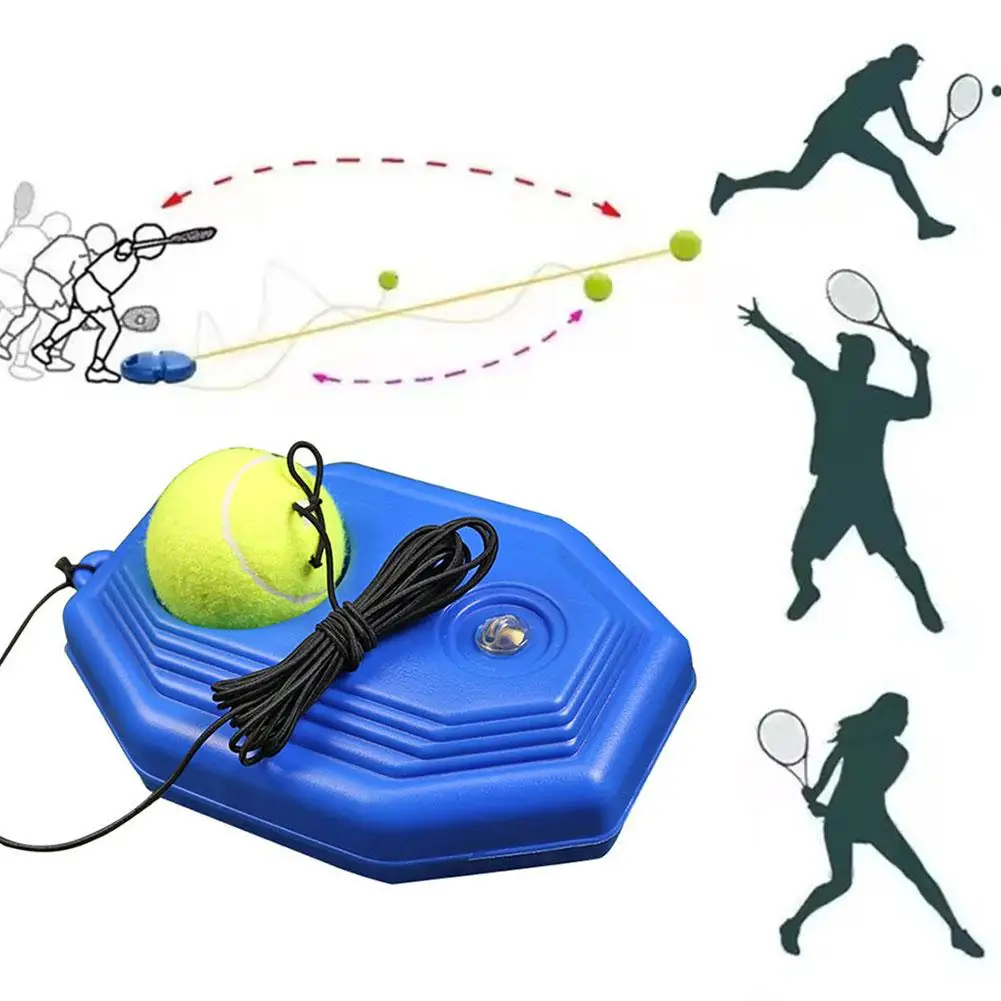 

Набор для тренировки тенниса с веревкой, портативный тренажер для одиночных тренировок, основание из ABS-пластика и эластичный шнур для всех уровней подготовки