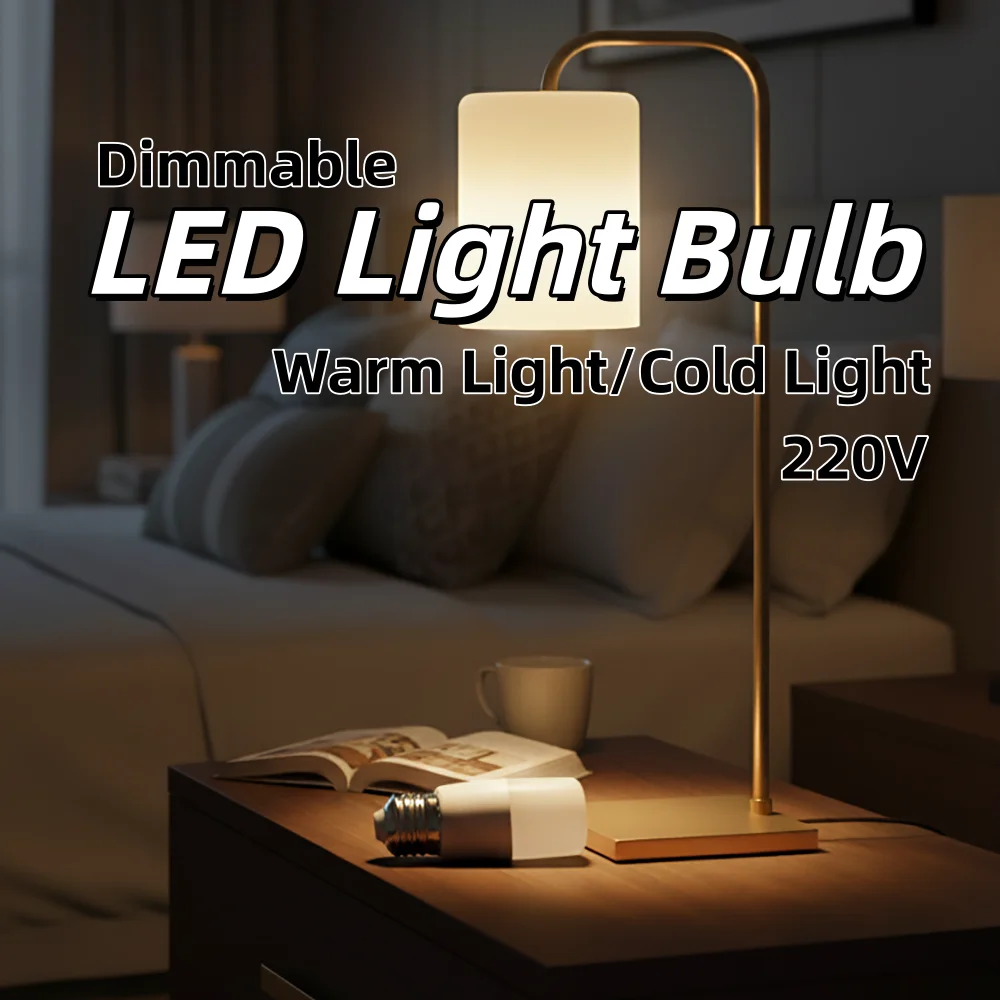 Dimmable E27 LED Candle Lamp AC220V 3W Replacement Bulb Decorative Appliance SMD2835 Chip Living Lights White Light Bulb Home