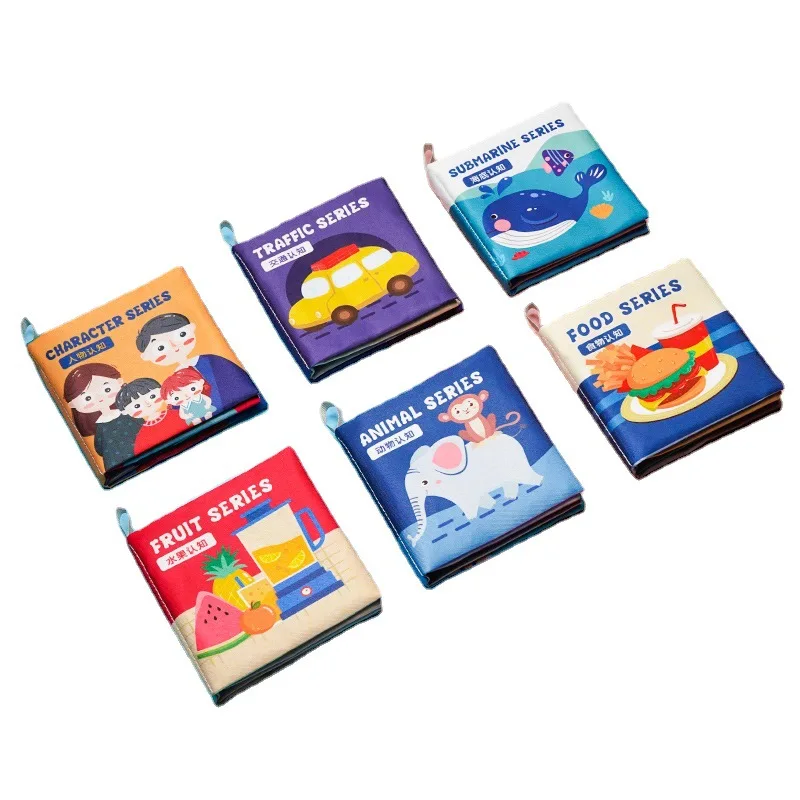 0-12 Maanden Baby Zacht Doek Boek Hoog Contrast Intelligentie Ontwikkeling Leesboeken Kennis Zintuiglijk Speelgoed Voor Baby Cadeau