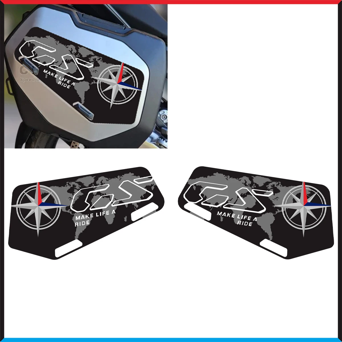 

Motorcycle Trunk Sticker Decals for R1300GS R1300 R 1300 GS 1300GS 2023 2024 Accessories Suitcase Stickers