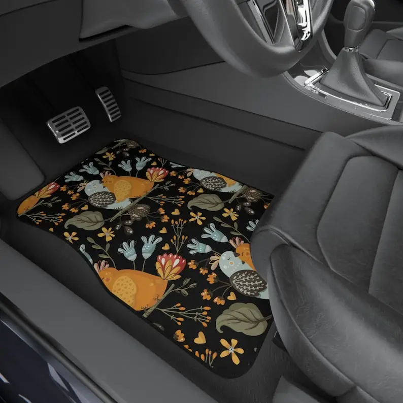 Boho lover Gift for bohemian decor car mat cute car accessories hippie car floor mat gift idea birthday christmas father's