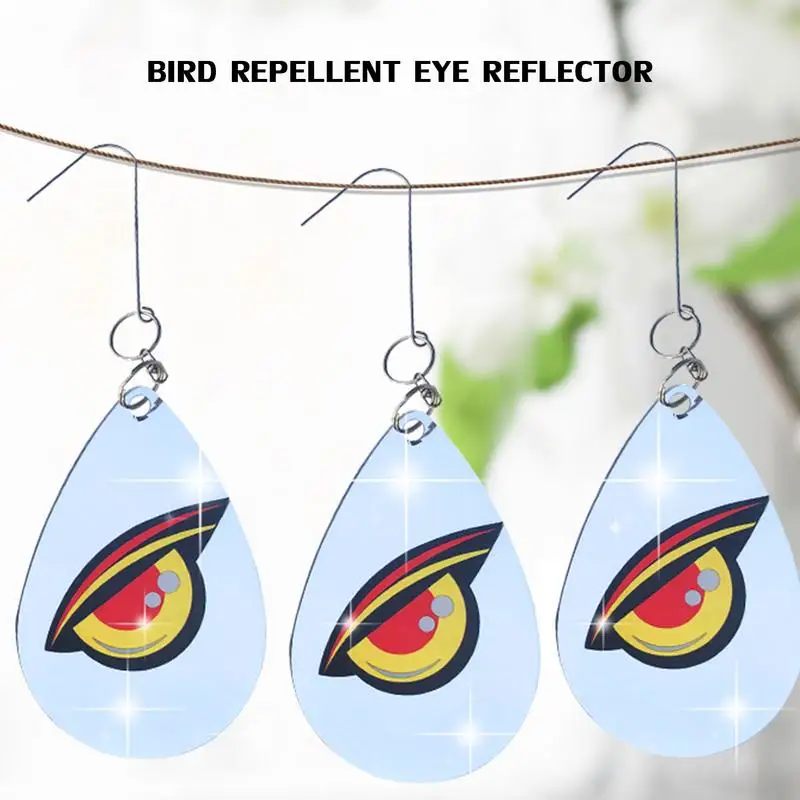 mini Reflective Bird Repelling Owl Eye Anti-Insect Reflective Bird Deterrents To Scare Birds From Long Distances Sparrows