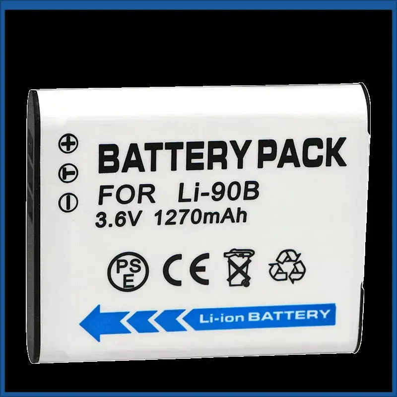 1270mAh DB-110 Battery for Ricoh GR3 GRIII, Olympus TG6 TG5 TG4 TG3, Replacement for LI-90B LI-92B Rechargeable Camera