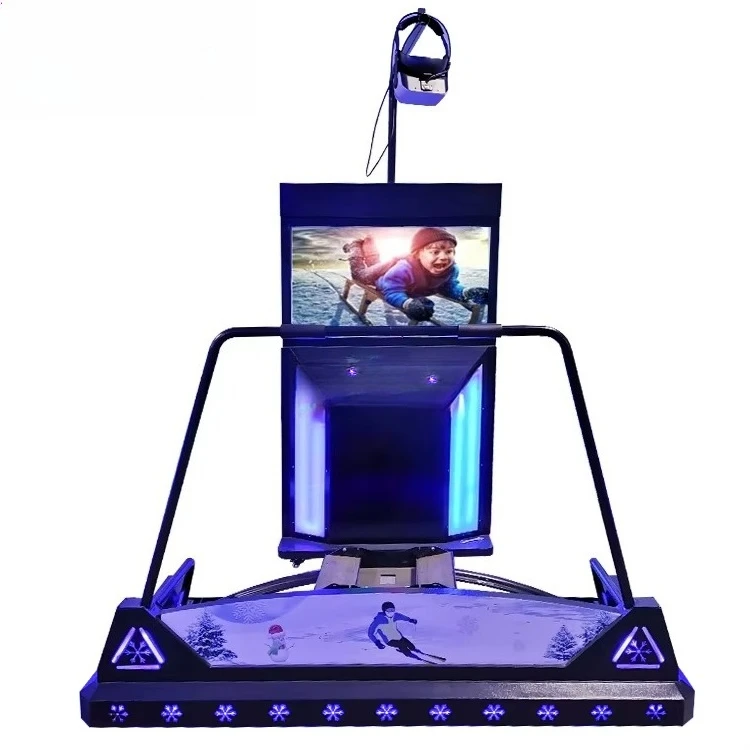 Experience hall virtual reality, gaming equipment emulator snowboard