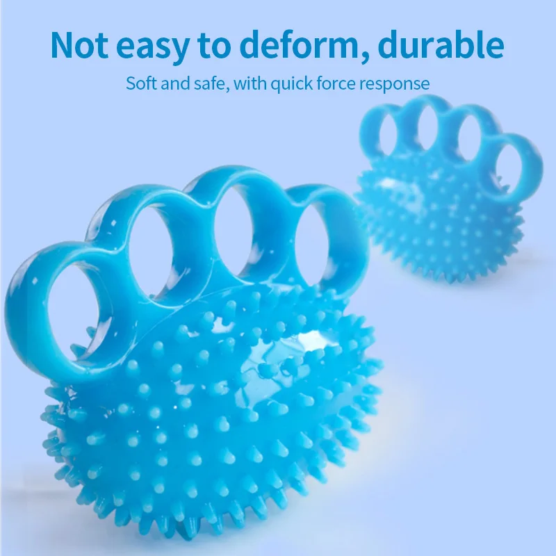 Springpower TPR Hedgehog Ball Four-finger Soft Grip Ball Rehabilitation Massage Exercise Hand Strength Muscle Grip Training Ball