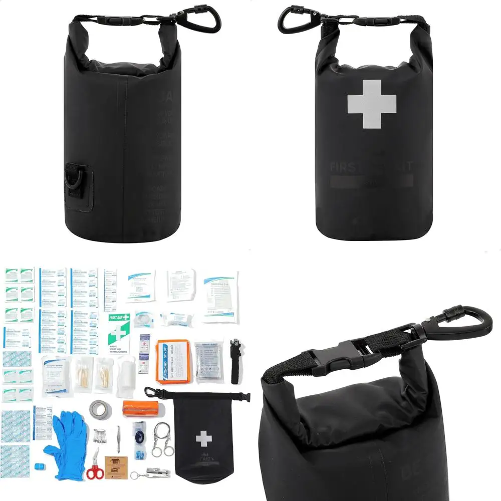 

™ Водонепроницаемая аптечка, сухая сумка, сумка с ошибками, предварительно загруженная с принадлежностями для оказания первой помощи при выживании для катания на лодках, кемпинга, рыбалки