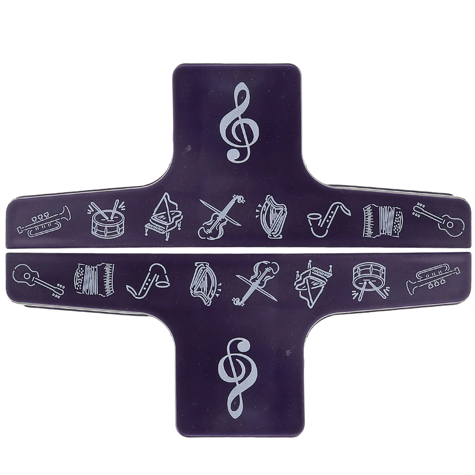 

2 Pcs Sheet Music Clip Clips Page Holder Portable Fancy Musical Score Strong Book Blue