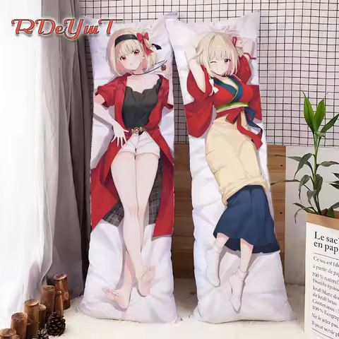 Anime Dakimakura Chisato Nishikigi Hugging Body Throw Cusion Pillow Cover DIY Pillowcases Home Bedding Xmas Gifts