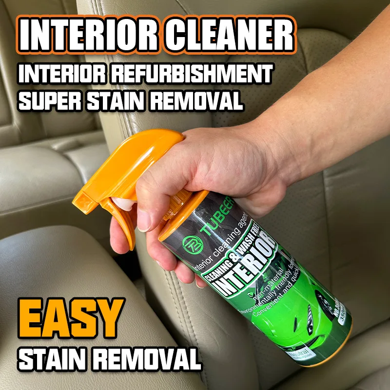 

350 мл средство для чистки салона автомобиля, очиститель потолочной фланели, сильное обеззараживание, очиститель дверной панели кожи, детализация автомобиля