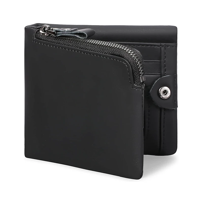 2024 New RFID Protection Large Wallet Men with Zipper Coin Pocket