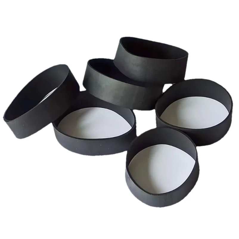 Flat Length 11cm Extra Large Black Thick Rubber Bands For Parcel Package Packing Packaging