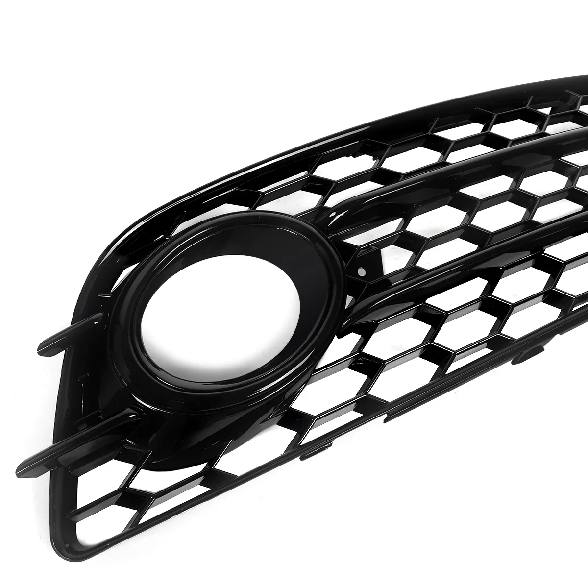 MAGICKIT ل 2008-2012 أودي A4 B8 S-Line S4 العسل الضباب ضوء مصباح يغطي مصبغة شبكة لمعان الأسود اكسسوارات السيارات #6