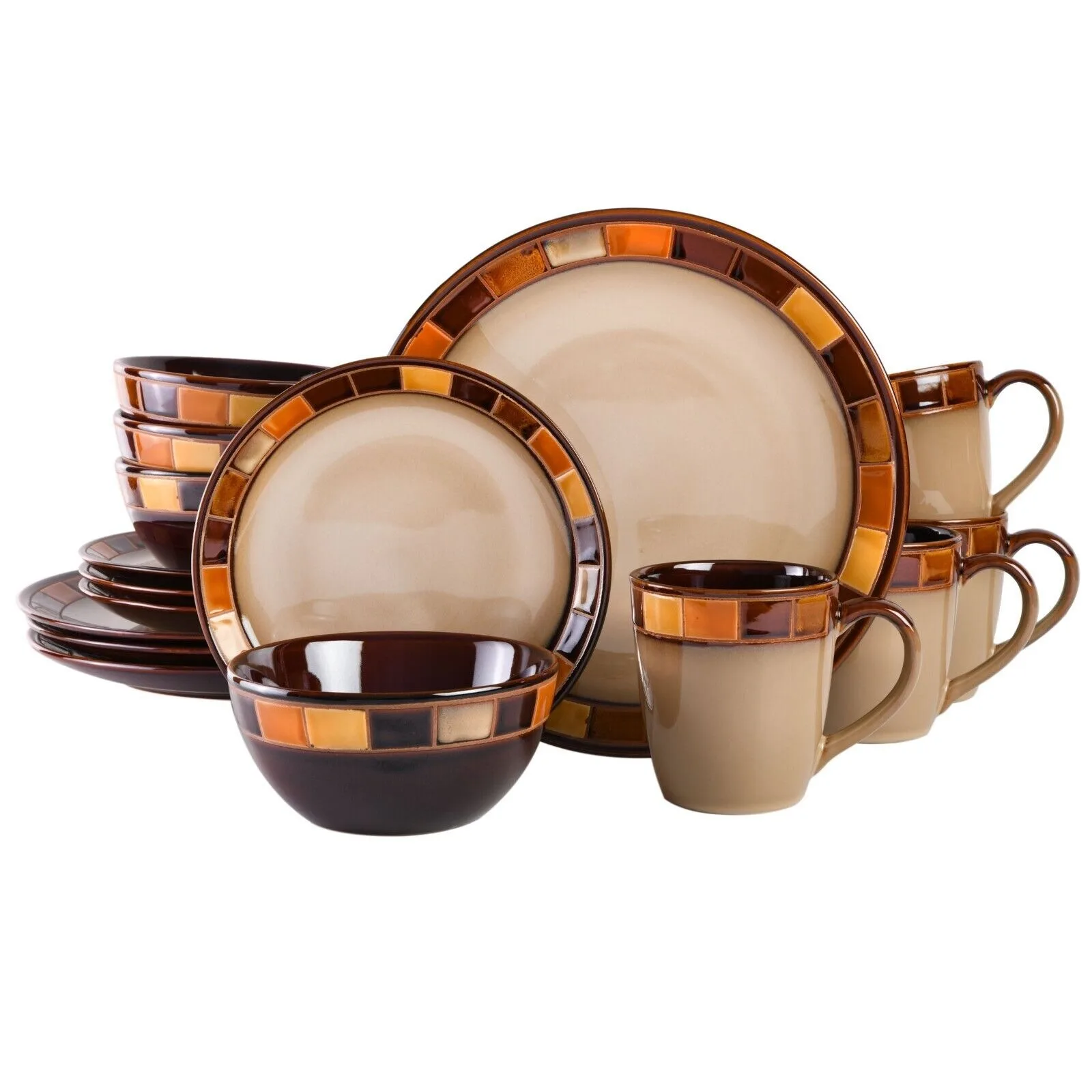 

US Casa Estebana 16-Piece Stoneware Dinnerware Set