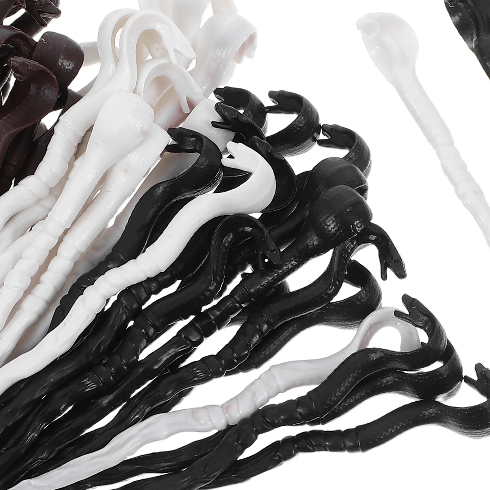 48Pcs Mini Snake Head Cane Halloween Decoration Compact Durable Plastic Props Party Cosplay Trick Accessory Kids Cane