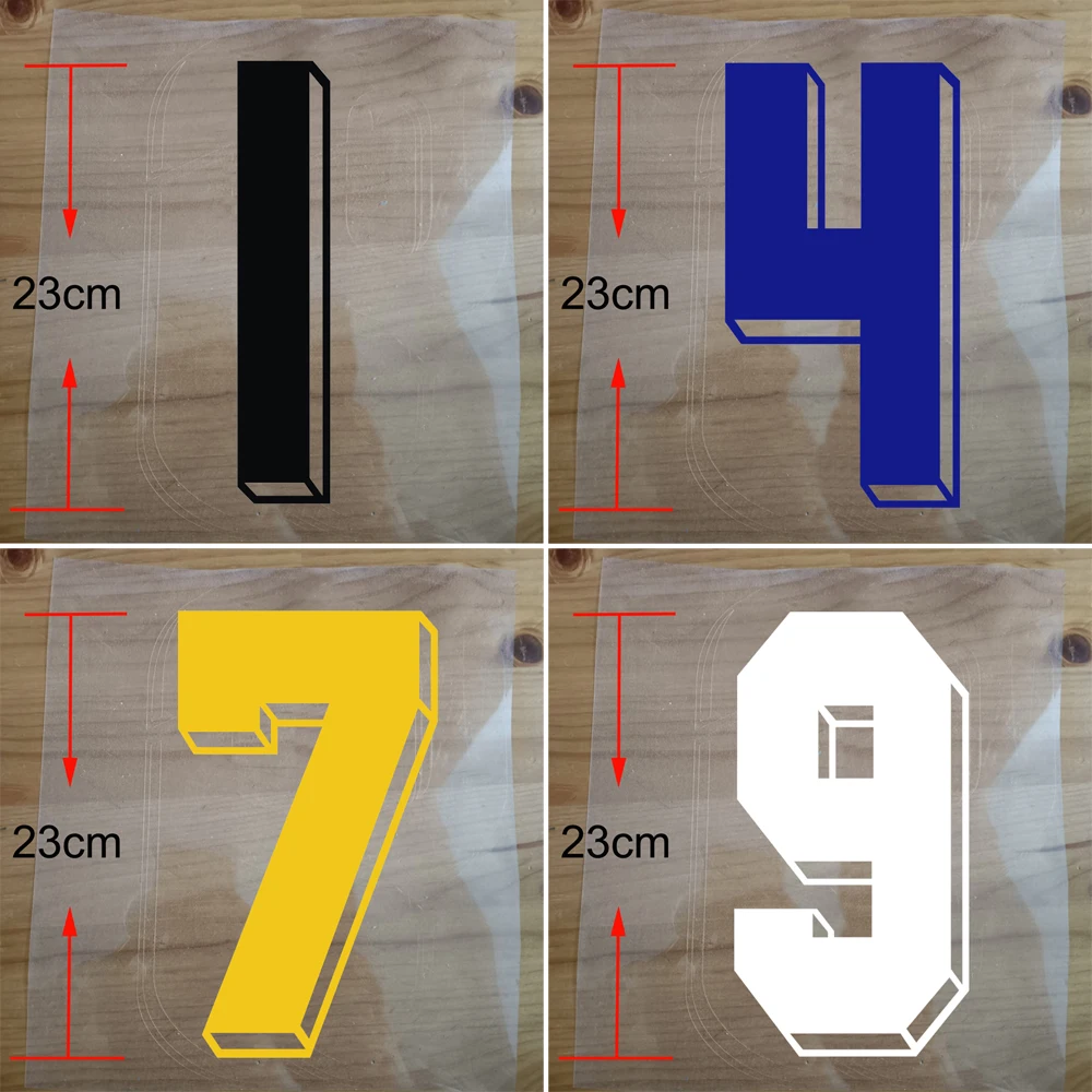 11-12 home and away Team Football Number Customized Numbers for Jerseys Men Soccer Athletic Wear Iron on Patches Heat transfer