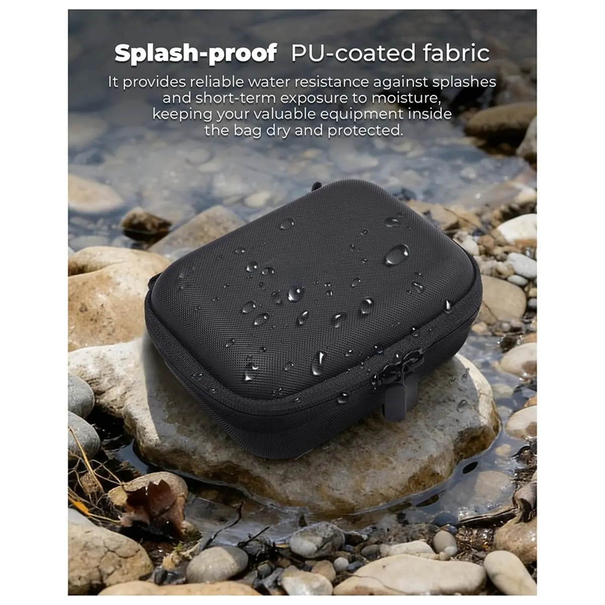 Hard Carrying Case for Action 6, Splash-Proof Shockproof Bag, Holds Kit
