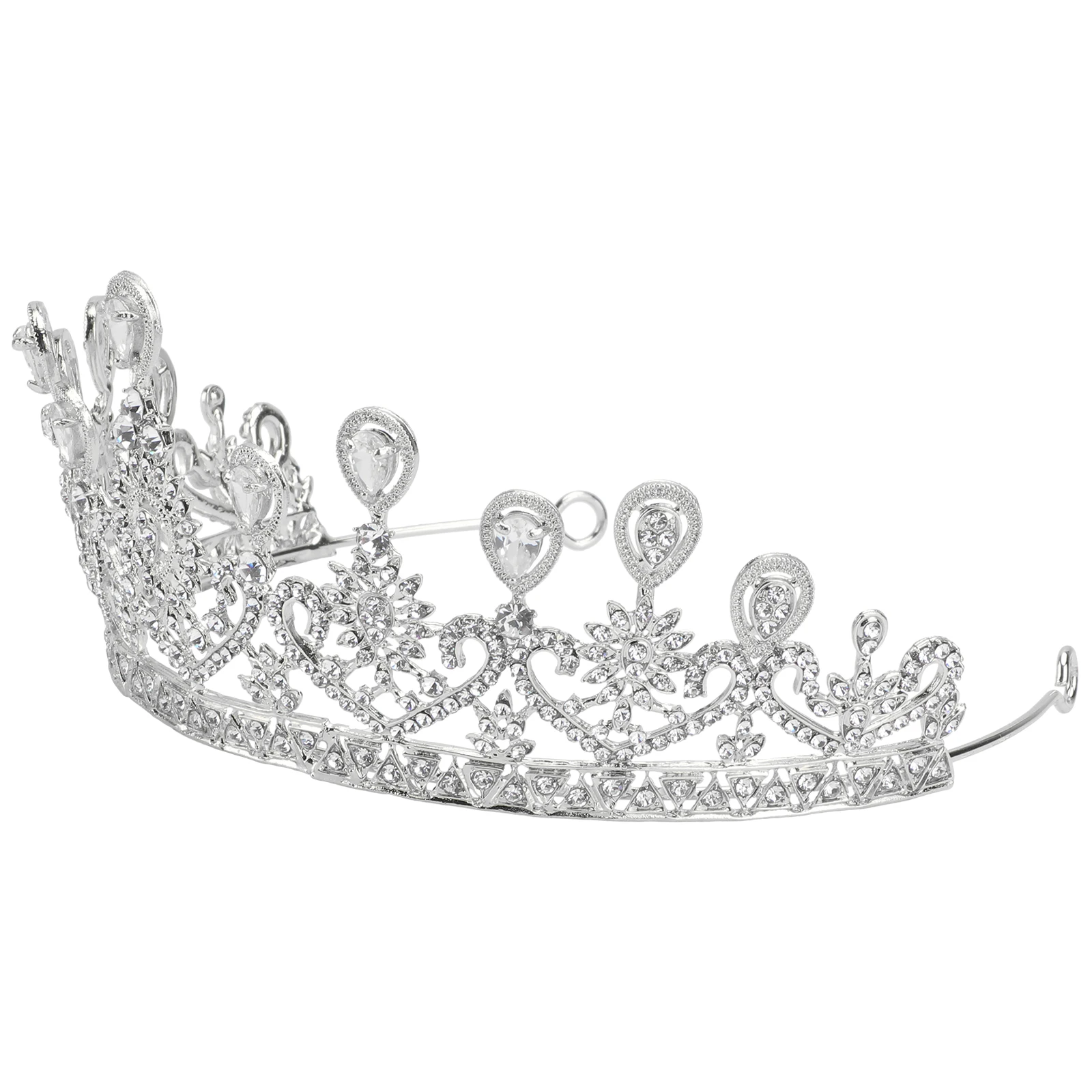 

Bridal Headdress Hair Crown Wedding Headwear Princess Crown Decoration Light Comfortable Various Occasions