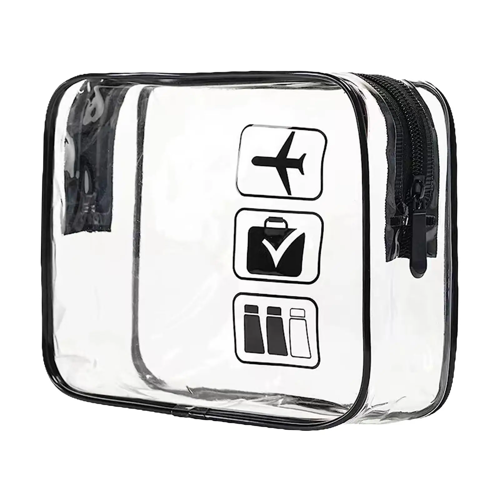Clear Makeup Bag Dustproof Makeup Organizer Cosmetic Bag for Airport Bathroom Essentials Traveling Business Trip