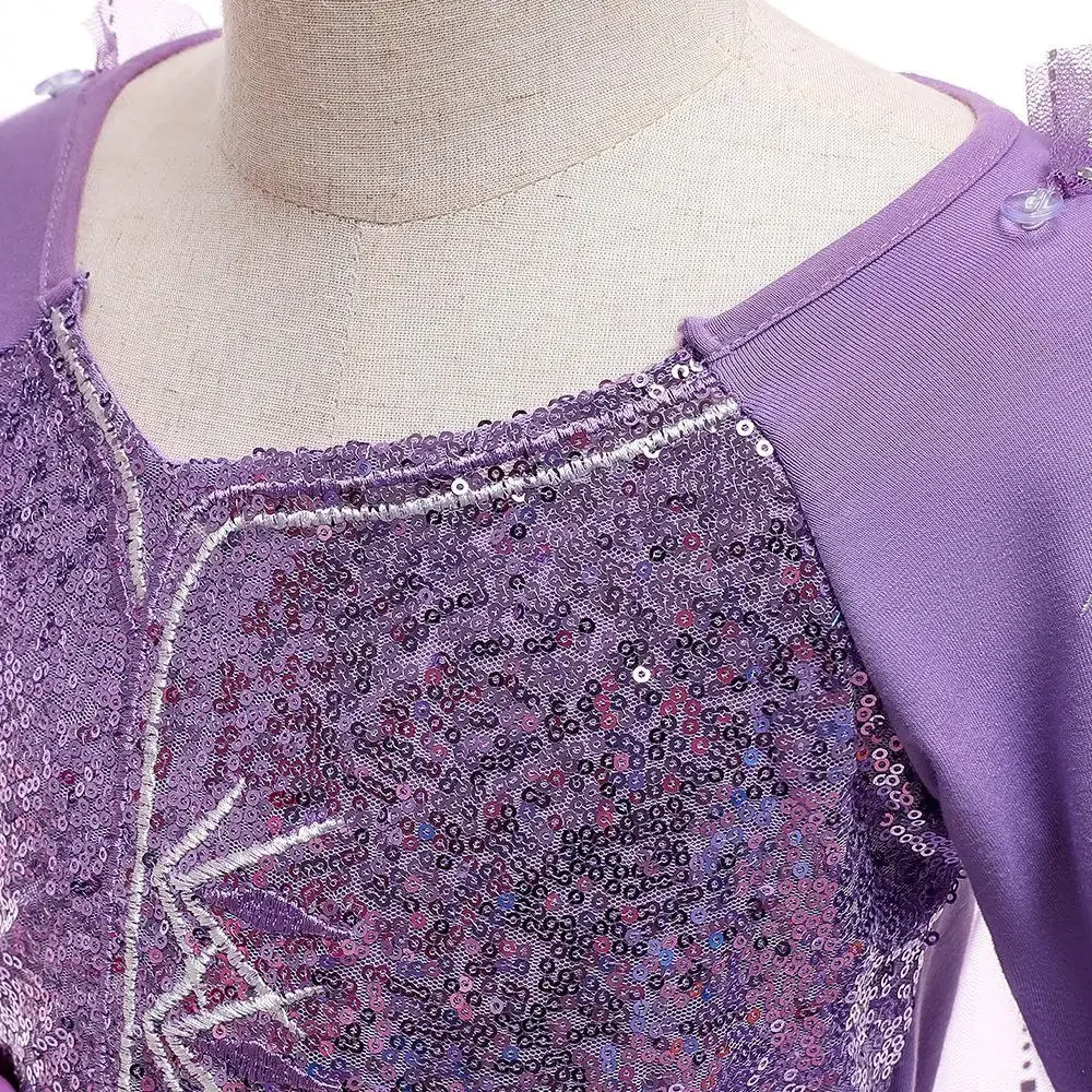 Sukienka Księżniczki Elsy Frozen dla Dziewczynek Cosplay Disney Królowa Śniegu Urodziny Halloween Karnawał Dziecięca Elsa Frozen Vestidos