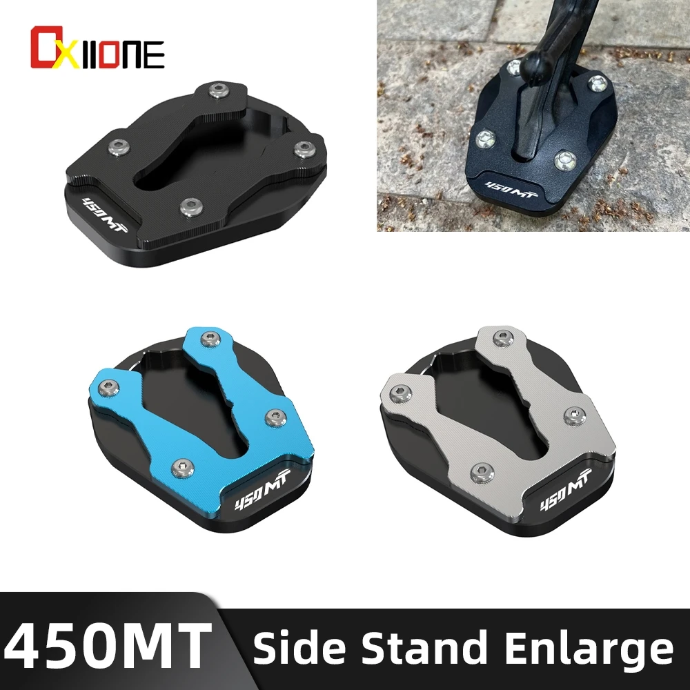 

Motorcycle Side Stand Enlarge Plate Pad For CFMOTO 450MT 2024 2025 2026 CF 450 MT Kickstand Extension Pedal Aluminum Accessories