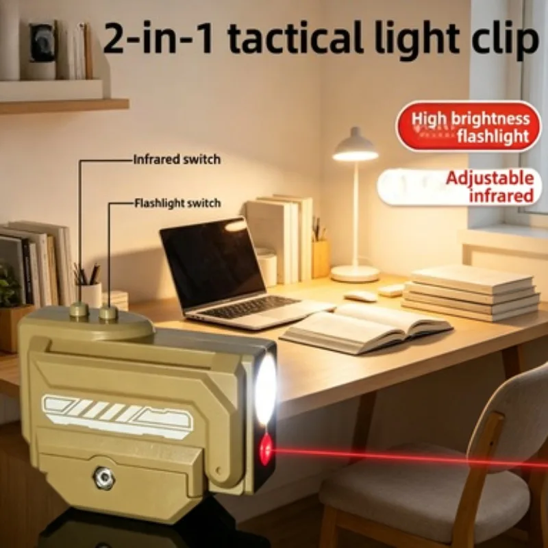 Dual Light Hobby Gift Toy Parts 20MM Universal Mount Red Glow Lamp & Compact Mini Decor Lamp