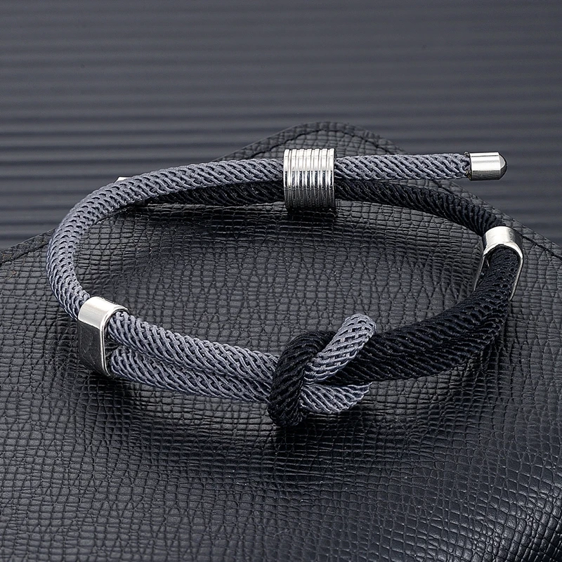 سوار سيلتيك من MKENDN-Infinity للرجال والنساء ، عقدة أبدية زرقاء داكنة ، حبل قابل للتعديل ، مجوهرات صداقة للأزواج ، هدايا #5