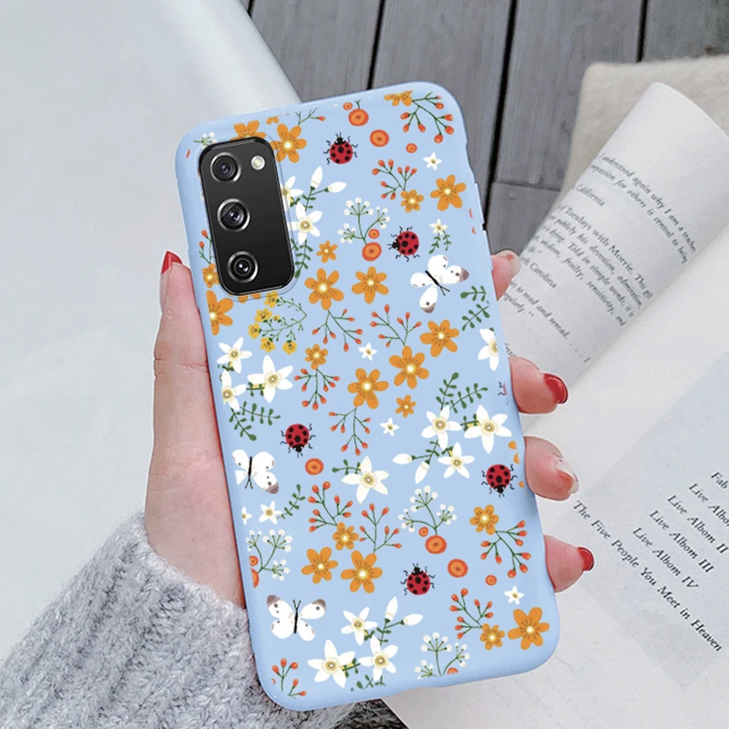 Per Samsung Galaxy A81 A30S A50S A50 A70 S20 Plus FE Ultra Nota 20 Ultra 20 10 Pro 10 Lite 4G Fiori Piante Custodia trasparente per telefono