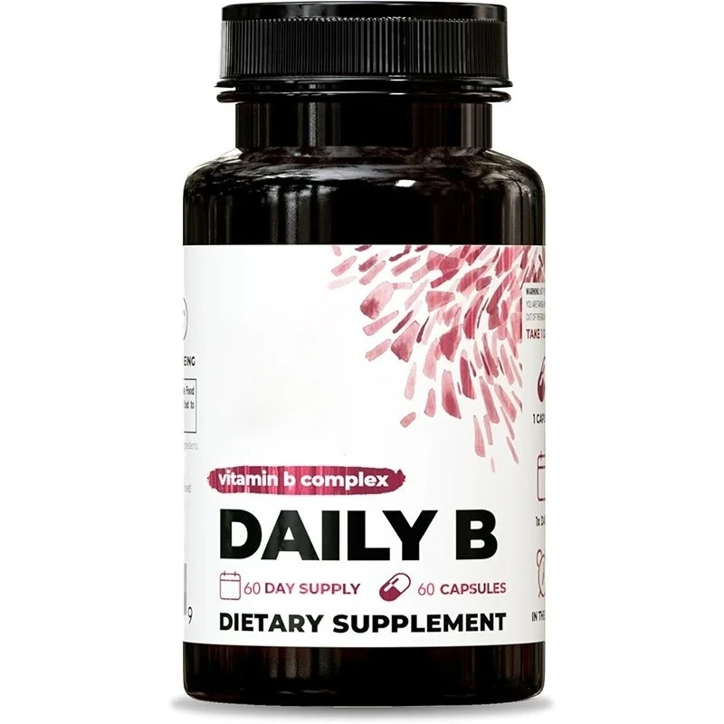 Complete Vitamin B Complex, Containing B1, B5, B6, B7, And B12 With Folic Acid || Supports Natural Energy ( Capsules)