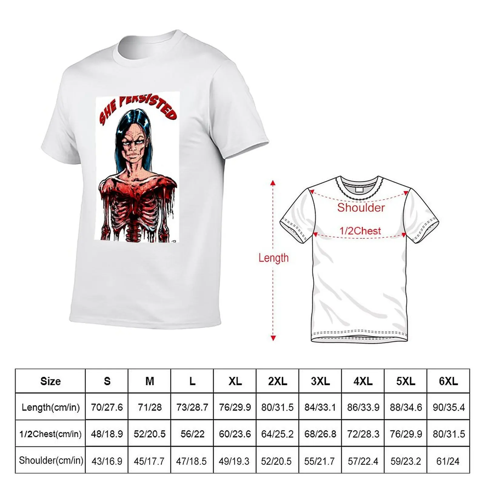 She Persisted T-Shirt anime t shirts for man g man t shirts for men t shirt men 100% cotton luxury brand T-shirt