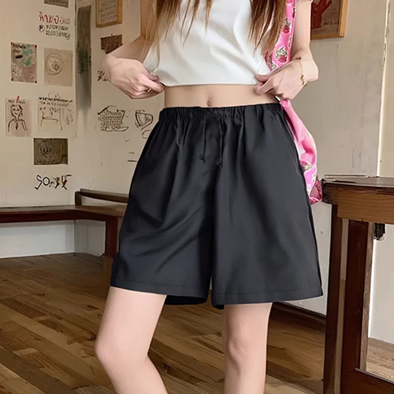 

2026 New Girls' SummerBeach Pants Loose and Slimming Casual and Sporty Style Worn withDrawstring High Waisted and Wide Leg Pants