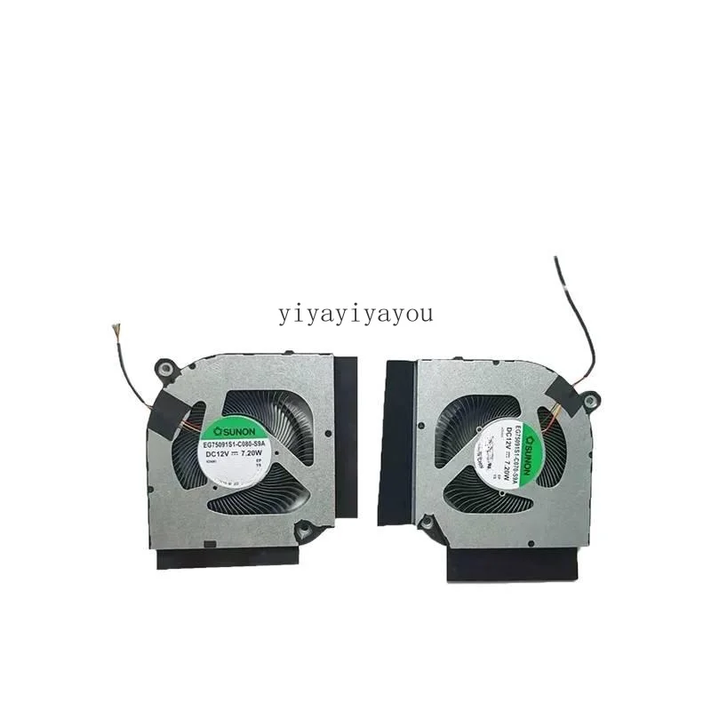 New Original Laptop CPU Cooling Fan For Acer Nitro 5 Gaming AN515-58 N22C1 AN517-55 N22C2 EG75091S1-C080/C070-S9A DC12V 7.20W